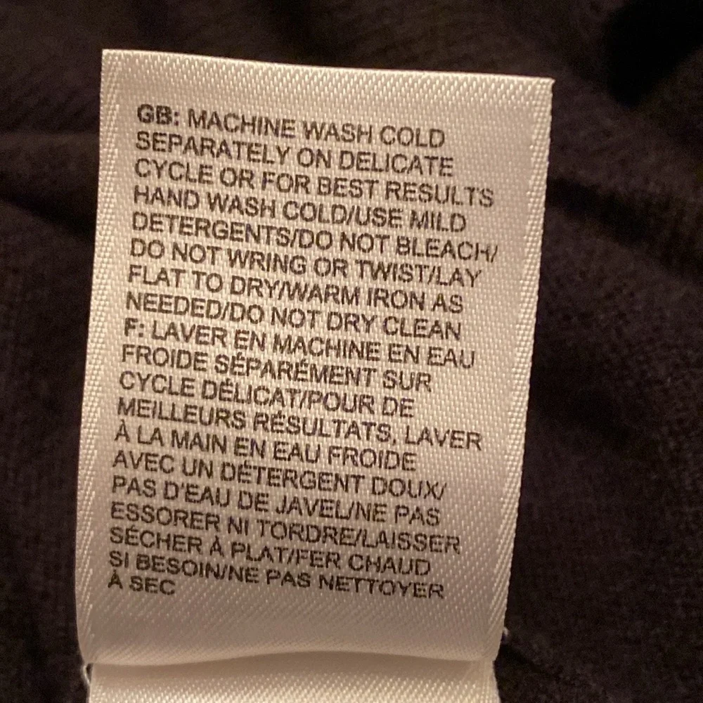 The North Face Men’s Black SZ L Gorpcore Cabin Wear Wool Blend Fleece Sweater